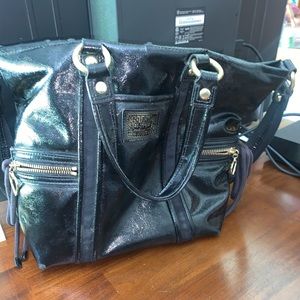 Black coach purse